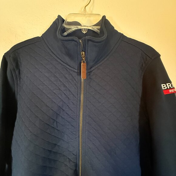 L.L.Bean Navy Quilted Sweatshirt, Full-Zip, company logo, NWT, Mens Size L - Picture 2 of 13